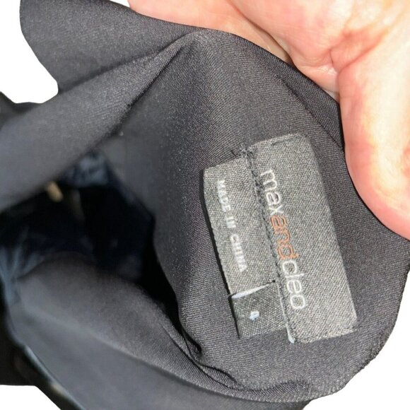 Max and Cleo Women's Size 4 Fit & Flare Cocktail Dress Sleeveless w. Applique - Picture 10 of 10